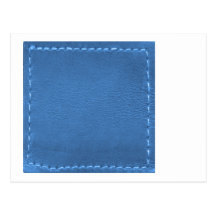 Vintages ledernes Blick-Patchwork - addieren Sie B Postkarte