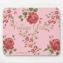 Vintages Mädchen Mousepad