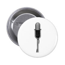 Vintages Mikrofon Buttons