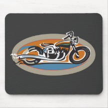 Vintages Motorrad Mauspads