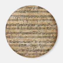 Vintages Musik-Blatt Kühlschrankmagnete