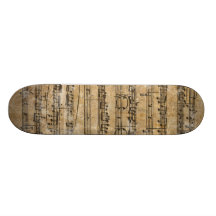 Vintages Musik-Blatt Skateboarddecks