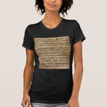 Vintages Musik-Blatt T-shirt