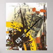 Vintages Musik-Plakat