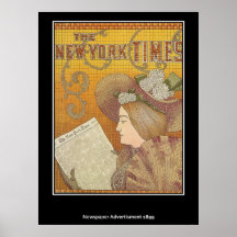 Vintages Nachrichten-Plakat