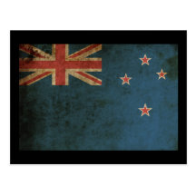 Vintages Neuseeland Postkarte