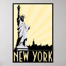 Vintages New York City Posterdruck