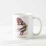 Vintages Ostern-Mädchen und Ei-Becher Kaffeehaferl