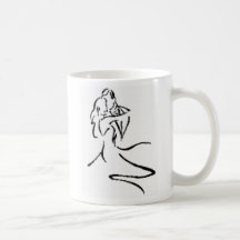 Vintages Paar-Tanzen Tasse