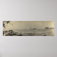 Vintages panoramisches von Kelleys Insel, OH- - Fä Plakatdruck