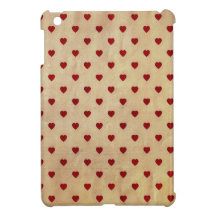 Vintages Papierpolka-Herz-Muster