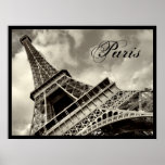 Vintages Paris- - Eiffel-Turmplakat