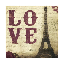 Vintages Paris Leinwanddrucke
