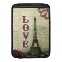 Vintages Paris Sleeves Fürs MacBook Air
