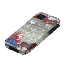 Vintages Pferdeoffener Sleigh Weihnachtsmanns eine Vibe iPhone 4 Case