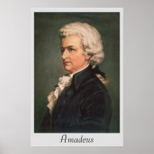Vintages Plakat Amadeus Neuauflagen-6 x 24