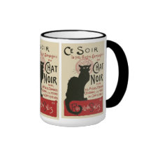 Vintages Plakat Ce Soir Le Chat Noir Kaffee Tassen