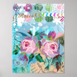 Vintages Plakat der Rosen