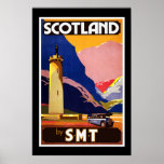 Vintages Plakat Schottland durch S.M.T Reise