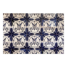 Vintages portugiesisches azulejo photodrucke