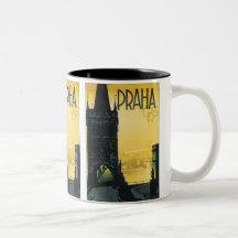 Vintages Prag-Plakat Tee Tassen