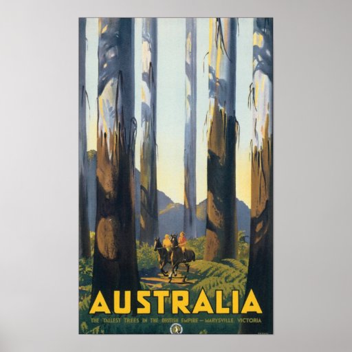 Vintages Reise-Plakat Australiens