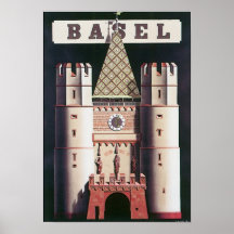 Vintages Reise-Plakat Basels