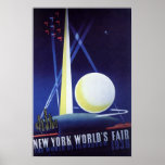 Vintages Reise-Plakat, die Messe New- Yorkwelt 193