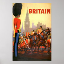 Vintages Reise-Plakat, Großbritannien, England