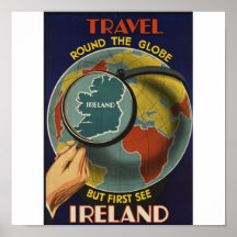 Vintages Reise-Plakat Irlands