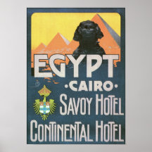 Vintages Reise-Plakat - Kairo Ägypten