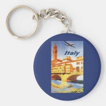 Vintages Reise-Plakat, Volterra Italien Brücken-Fl Schlüsselbänder