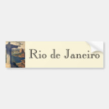 Vintages Rio de Janeiro, Christus die Redeemer-Sta Autosticker