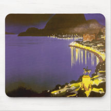 Vintages Rio de Janeiro nachts Mauspad