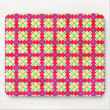 Vintages rosa kariertes mousepad