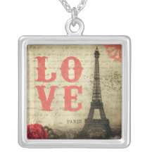 Vintages Rosa Paris | Personalisierte Halskette