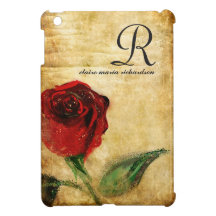 Vintages Rosen-Monogramm iPad Minifall