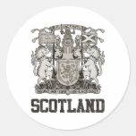 Vintages Schottland Runde Aufkleber