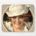 Vintages Seemann-Mädchen Mousepad