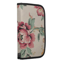 Vintages Shabby Chic-rote weiße und schwarze Rosen Planer