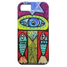 Vintages Tapastry Hamsa iPhone 5 Etuis