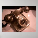 Vintages Telefon-Plakat