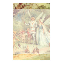 Vintages Thumbelina und Prinz Wedding im Wald Individuelle Druckpapiere