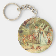 Vintages Thumbelina und Prinz Wedding im Wald Schlüsselanhänger