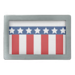 Vintages USA-US Flagge Rechteckige Gürtelschnalle