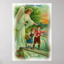 Vintages Wächter-Engels-Plakat