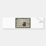 Vintages Weihnachten Auto Sticker