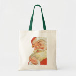 Vintages Weihnachten, lustiger Weihnachtsmann mit  Taschen