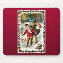Vintages Weihnachten Mauspads