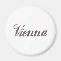 Vintages Wien Kühlschrankmagnet